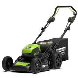 Газонокосилка самоходная аккумуляторная Greenworks GD80LM51SP, 80В, 51 см, бесщеточная