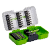 Набор бит, торцевых головок и адаптеров Greenworks HEX 1/4 в кейсе, 40 предметов (2944207)