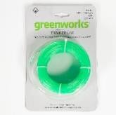 Витая леска для триммера Greenworks, 2,4мм, Арт, 2950207
