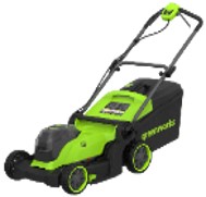 Газонокосилка аккумуляторная Greenworks GD24X2LM411 ,  2х24V, 41 см, бесщеточная, без АКБ и ЗУ (2520907)