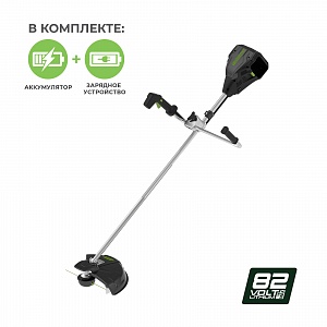 Триммер аккумуляторный Greenworks GС82BCBK25, 82V, 41 см, бесщеточный, с 1хАКБ 2.5 А.ч. и ЗУ