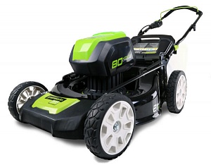 Газонокосилка аккумуляторная Greenworks GD80LM51, 80В, 51 см, бесщеточная