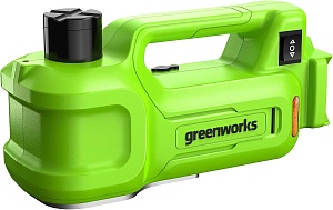 Домкрат автомобильный гидравлический аккумуляторный Greenworks Арт.3401407, 24V