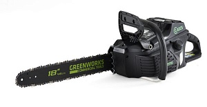 Цепная пила аккумуляторная Greenworks GС82CS, 82В, 46 см, бесщеточная