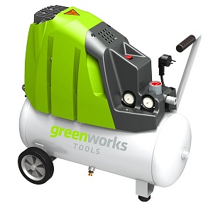 Компрессор электрический Greenworks GAC24L 1500 Вт, 8 Бар