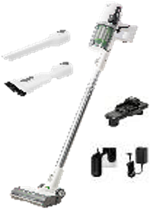 Пылесос вертикальный акк. Greenworks SV24360, 24V, б/щет, 250 Вт, 17 кПа, 3 насадки, LED, белый+серебро, без АКБ (4702107)