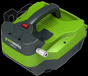 Компрессор электрический Greenworks 1100 Вт, 8 Бар