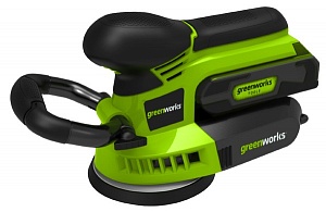 Шлифовальная машина аккумуляторная Greenworks G24ROS, 24В