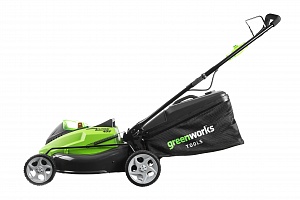 Газонокосилка аккумуляторная Greenworks G40LM45K3, 40V, 45 см, c 1хАКБ 3 А.ч и ЗУ