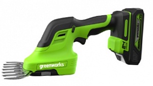 Садовые ножницы-кусторез аккумуляторные Greenworks G24SHT, 24V, без АКБ и ЗУ