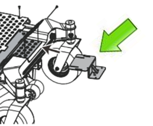 Кронштейн для установки воздуходувки 7511102 на райдер 7405107.