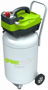 Компрессор электрический Greenworks GAC50V, вертикальный 1500 Вт, 8 Бар