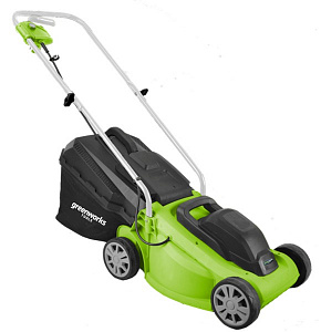 Газонокосилка электрическая Greenworks GLM1232, 1200 Вт, 33 см