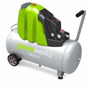 Компрессор электрический Greenworks GAC50L, 1500 Вт, 8 Бар